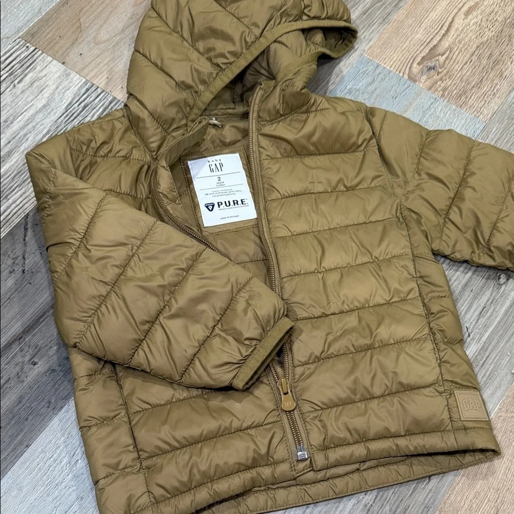 GAP Kids 2T Tan Puffer Jacket